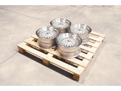 Set of JR9 15x7 ET20 5x112 Silver w/ Machined Lip