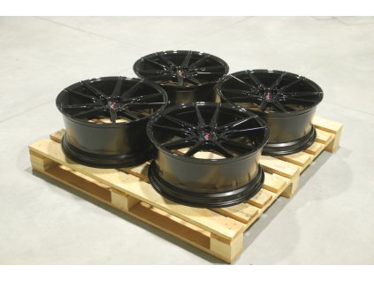 Set of JR21 20x8,5 ET40 5x112 Gloss Black (PCD 5x112, ET 40)