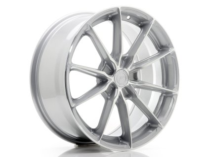 Alu kola Japan Racing JR37 18x8 ET35 5x120 Silver Machined (PCD 5x120, ET 35)