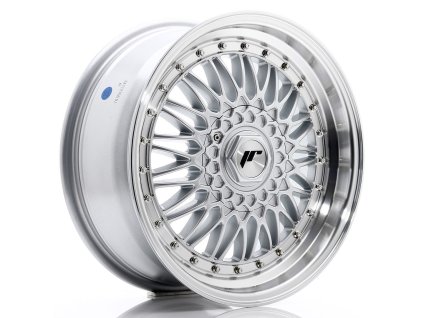 Alu kola Japan Racing JR9 17x7,5 ET20 4x100/108 Silver w/ Machined Lip+Silver Rivets (PCD 4x100, ET 20, Rozměr 17x7,5)