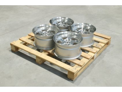 Set of JR15 15x8 ET20 4x100/108 Machined Silver