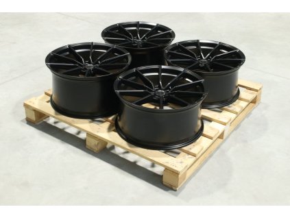 Set of SL02 20x9,5 ET34 + 20x10,5 ET35 5x112 Matt Black (PCD 5x112, ET 34)