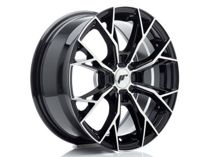 Alu kola Japan Racing JR49 16x7 ET20-42 4H BLANK Gloss Black Machined Face (PCD 4x100, ET 20)