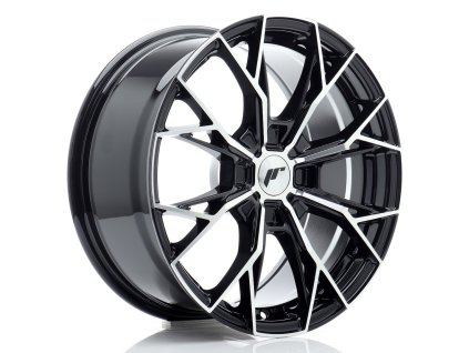 Alu kola Japan Racing JR49 17x8 ET20-40 4H BLANK Gloss Black Machined Face (PCD 4x100, ET 20, Rozměr 17x8)