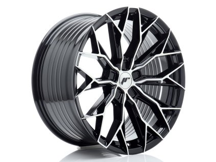Alu kola Japan Racing JR49 19x9,5 ET20-45 5H BLANK Gloss Black Machined Face (PCD 5x108, ET 20)