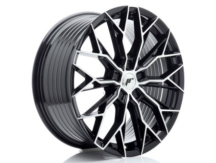 Alu kola Japan Racing JR49 20x8,5 ET20-45 5H BLANK Gloss Black Machined Face (PCD 5x108, ET 20)