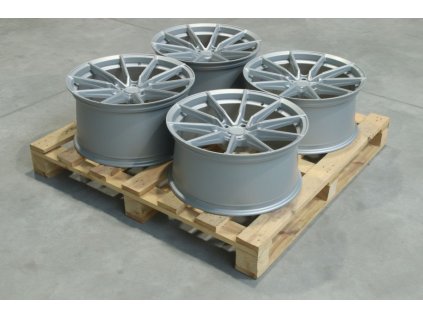 Set of SL02 20x9,5 ET25 + 20x10,5 ET35 5x120 Matt Silver (PCD 5x120, ET 25)