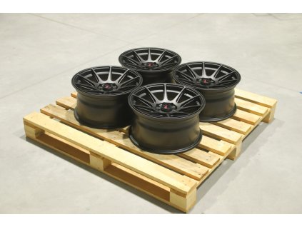 Set of JR11 16x8 ET25 4x100/114 Matt Black (PCD 4x100, ET 25)
