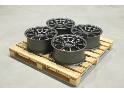 Set of SL04 18x8 ET20 5x114,3 Matt Gun Metal (PCD 5x114.3, ET 20)