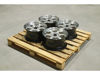 Set of JR12 16x8 ET33 4x100/108 Hyper Silver (PCD 4x100, ET 33)