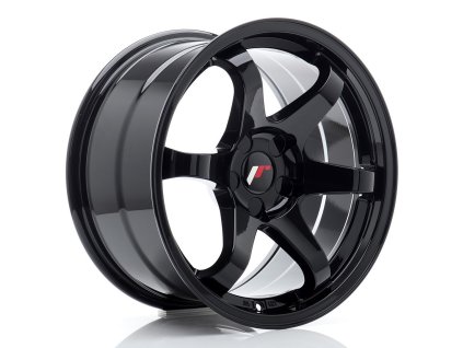 Alu kola Japan Racing JR3 17x9 ET20-35 BLANK Gloss Black (PCD 3x112, ET 20, Rozměr 17x9)