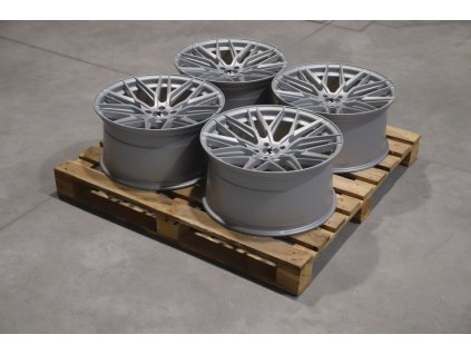 Set of JR28 20x10 ET30 5x112 Matt Silver (PCD 5x112, ET 30)