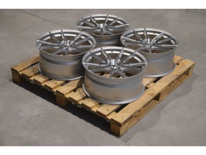 Set of JR21 19x8,5 ET21 5x112 Silver Machined Face (PCD 5x112, ET 21)