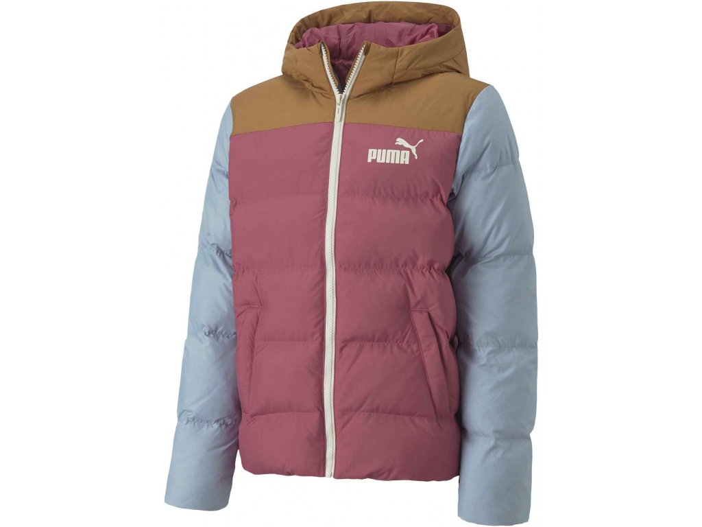 puma colourblock polyball hooded jacket 0