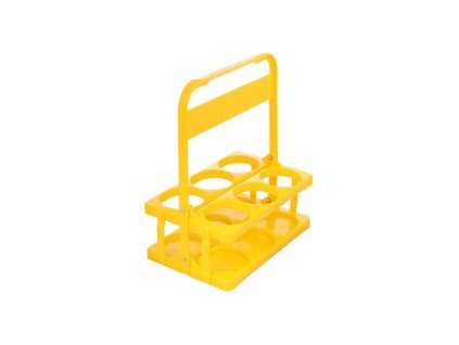 holder 6 plastovy nosic lahvi zluta 1