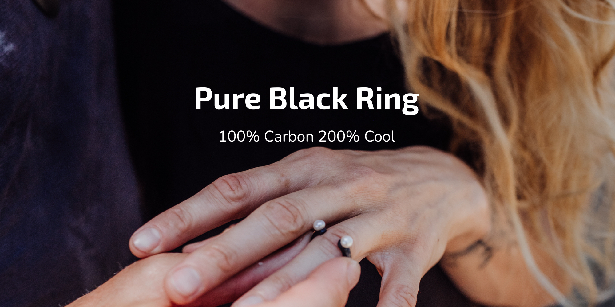 Ringblack Schwarzer Carbonring