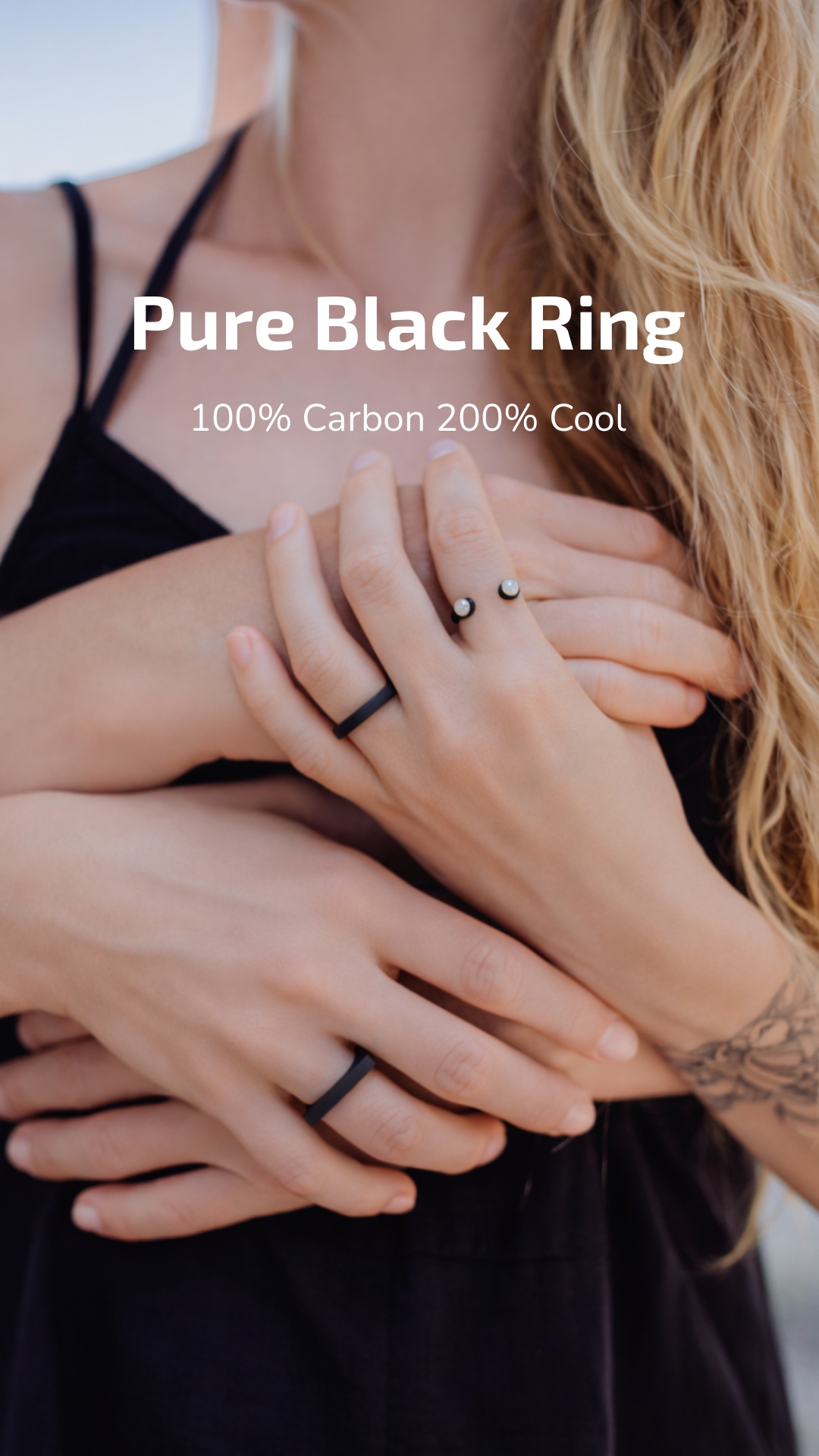 ringblack pure black carbon ring