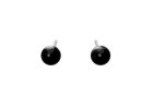 Black carbon fiber earrings