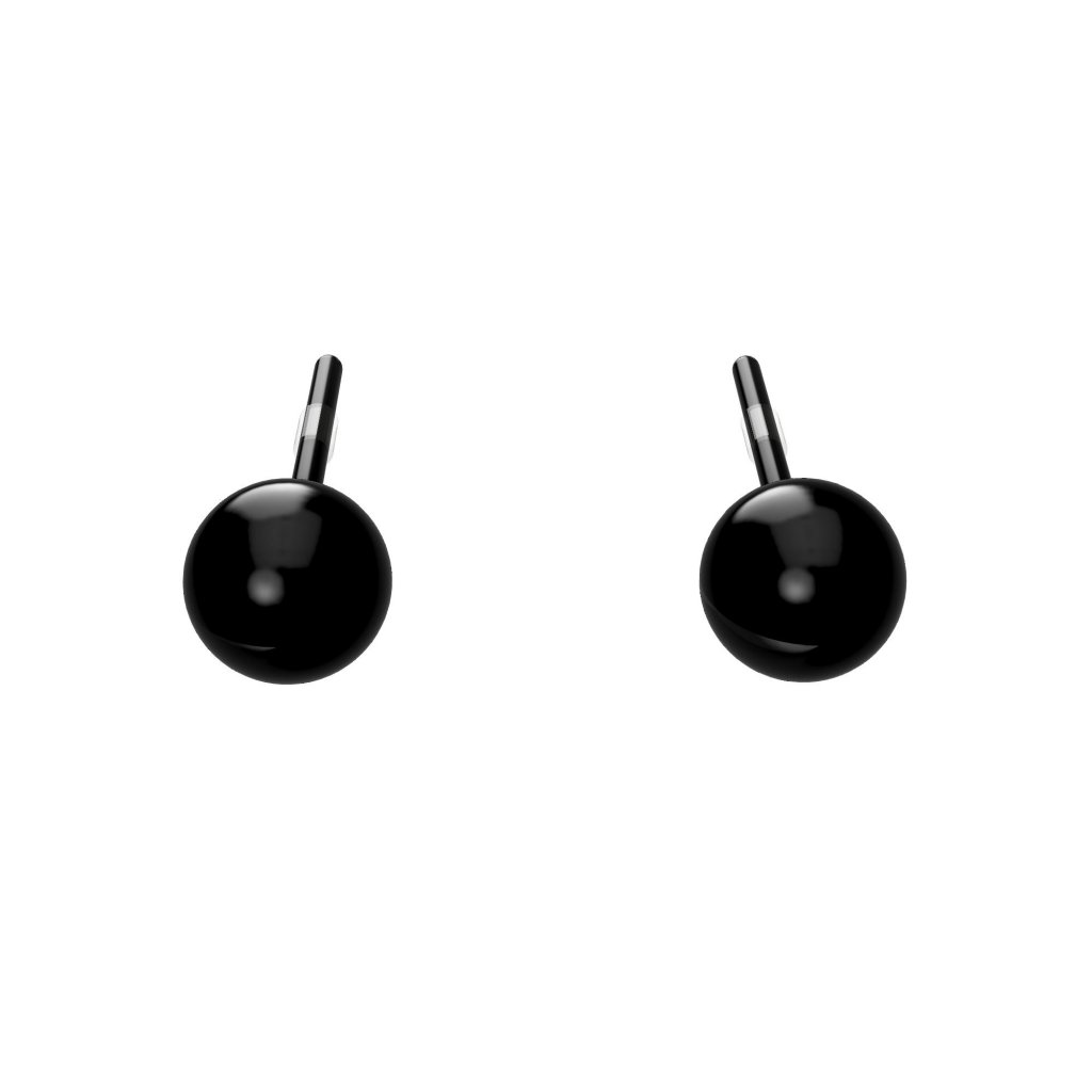 Ringblack carbon black earrings ball