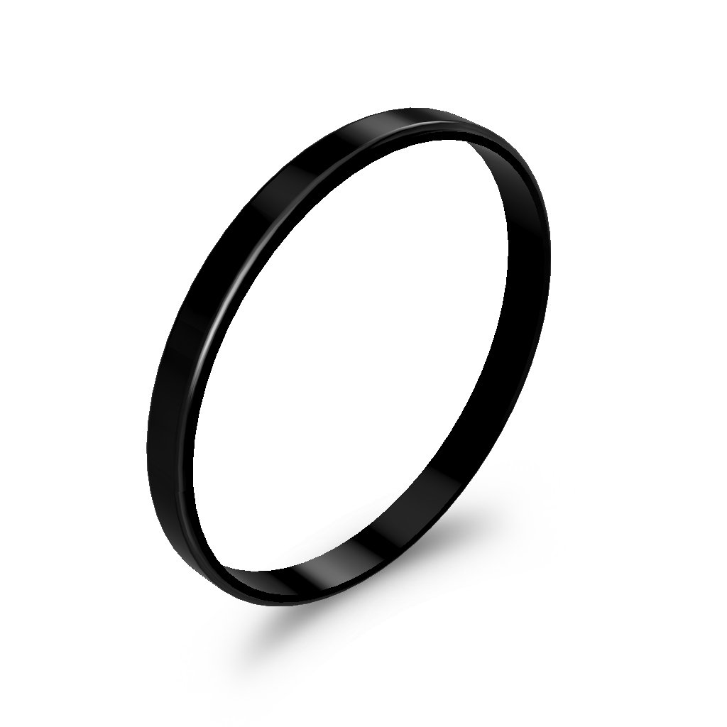 Ringblack carbonfiber ring plain3mm1
