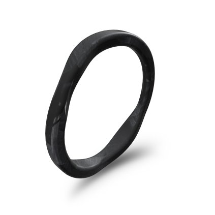 Ringblack pure black carbon ring random thin1