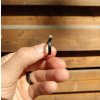 HUMP PEARL WHITE 3mm - black carbonfiber ring with pearl