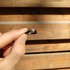 HUMP PEARL WHITE 3mm - black carbonfiber ring with pearl