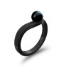 Ringblack black ring with black pearl hump3mm1