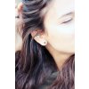 EARRING CIRCLE S - original black carbonfiber earrings (pair)