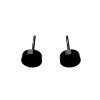 Ringblack carbonfiber earrings circleM