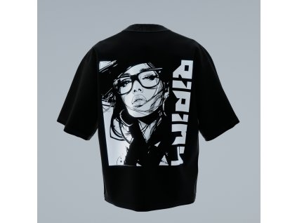 MRS. WITH GLASSES BLACK men oversized