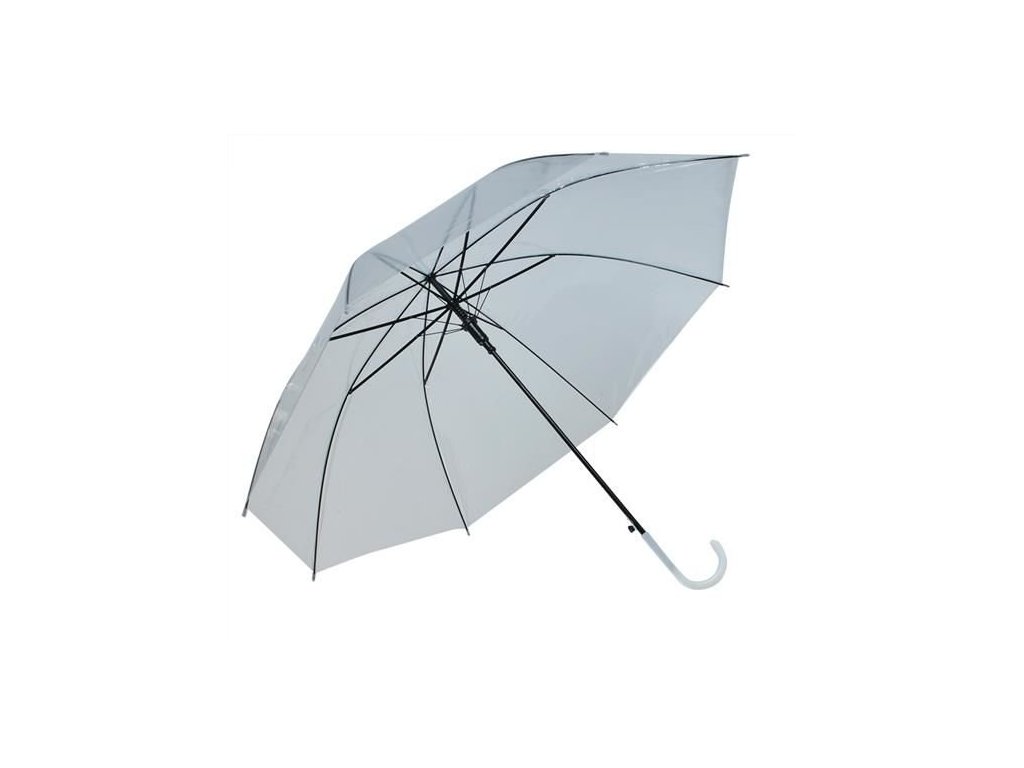 Dámský průhledný deštník čirý