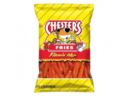 Cheetos Chester's kukuřičné křupky ve tvaru hranolek s pálivou příchutí 170,1g