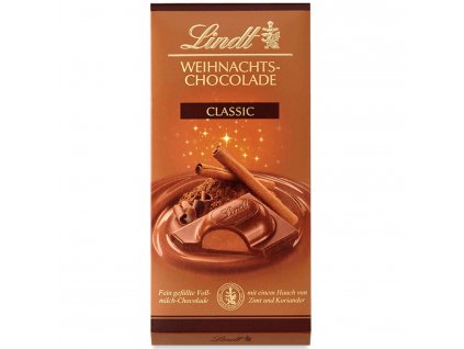 lindt weihnachts chocolade classic tafel 100g no1 0504