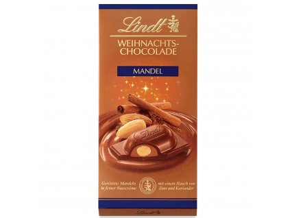 lindt weihnachts chocolade mandel tafel 100g no1 1249