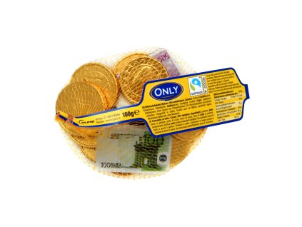 cokoladove mince a bankovky euro sitka only