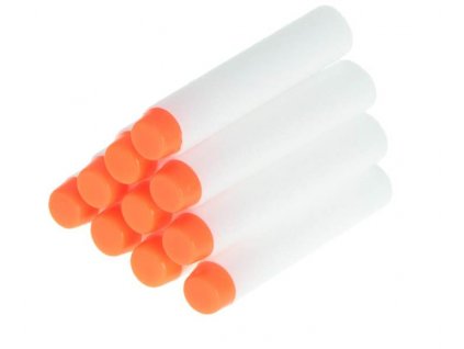 Náhradní náboje do pistole Nerf fluorescentní 7cm 10ks