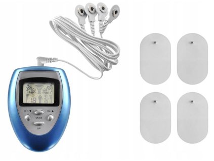 Masážní elektrostimulátor 8 režimů modrá