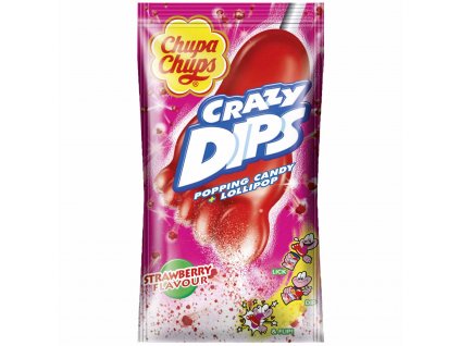 chupa chups crazy dips strawberry 14g no1 3449