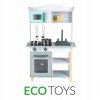 EcoToys Dřevěná kuchyňka s příslušenstvím