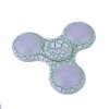 Fidget Spinner blikací s popraskaným lakem zelený