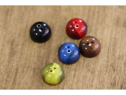Půlkulaté knoflíky, 18 mm