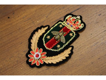 Plastická nažehlovací aplikace ve stylu Gucci