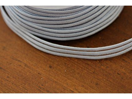 Světle modrá guma s průsvitným pruhem, 10mm