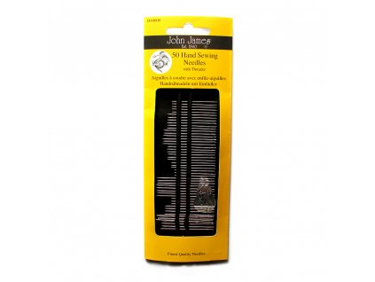 50 hand sewing needles with threader