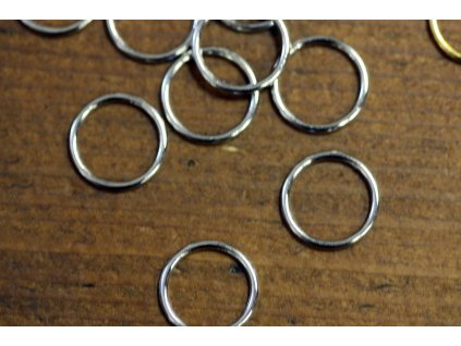 Stříbrné kroužky na podprsenku, 12mm