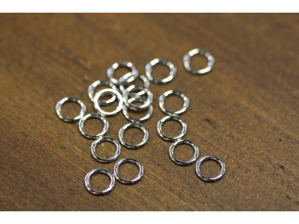 Stříbrné kroužky na podprsenku, 6mm