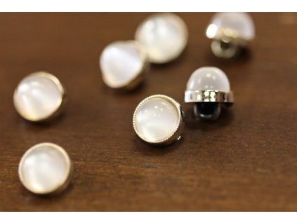 Plastový knoflík s perličkou, 11,5mm