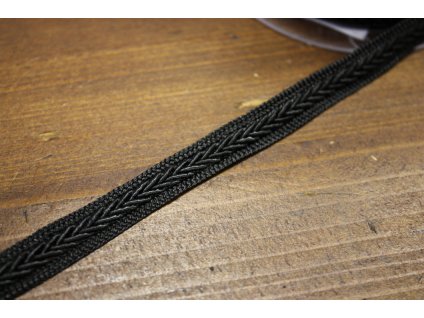 Černý prýmek, 12mm