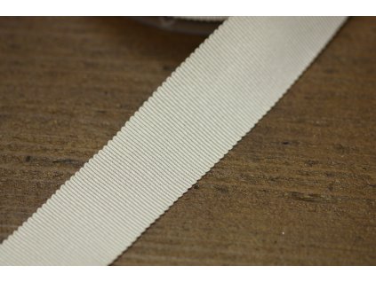 Stuha Petersham v odstínu slonové kosti, 10mm, 19mm, 25mm